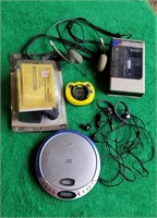 Sony Walkman & head set, Cobra Microphone,
