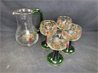 Midcentury Roemer Bockling Rhinestone glassware