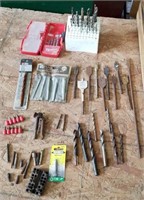Drill bits, all sizes, spade, sets, concrete