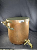 Lg. Copper Covered Pot w/ Spicket