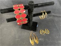 Lauren Adams Bracelets & 3 Pairs of Earrings