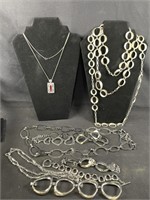 Collection of Stainless Steel Necklaces&Bracelets