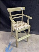 Vintage Wooden Child's High Chair