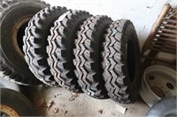 Lot of Approx. (4) GoodYear 8.25R20 G124 Tires