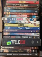 Lot of 18 DVDs- stand by me, killbill, joyride,