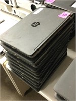 Stack of 10 HP Laptops