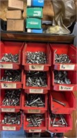 Stainless steel bolts in organizer