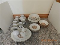 IRON STONE DISHES APPROX 40 PCS