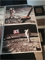 Group of four large astronaut photos
