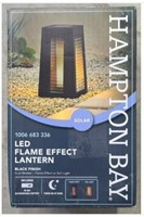 Hampton Bay Solar LED Flame Effect Lantern