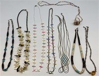 Native American Beaded Necklaces.