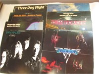 8pc - Van Halen & 3 Dog Night Vintage Albums