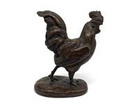 Bronze Cavalton Rooster Sculpture.