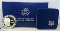 1993 Silver Dollar Proof Comm. Of The Bill of