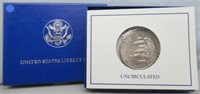 1986 UNC Liberty Half Dollar with Box and COA.