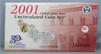 2001-D US Mint UNC Coin Set.