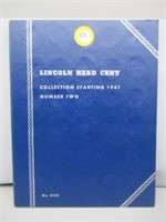Partial Lincoln Head Cent Book.
