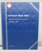 Partial Lincoln Head Cent Book 1909-1940.