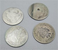 (4) US Silver Dimes.