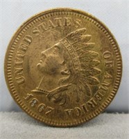 1867 Indian Head 1 Cent.