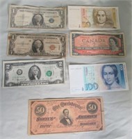 Paper Money Collection Including US and Foreign.