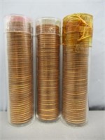 (3) Lincoln Penny Rolls.