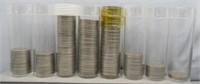 (8) Partial Tubes of Jefferson Nickels.