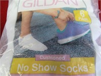 Ladies No Show Socks Shoe Size 4-10 NIP White