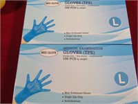 2 Boxes Medical Exam Gloves NIB