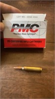 PMC 223 REMINGTON. BOX OF 20. 55 GRAIN FMJ BT