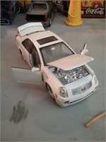 Cadillac diecast sedan in white