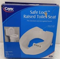 SAFE LOCK RAISED TOILET SEAT - OPEN BOX