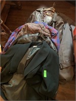 LOT OF MISC JACKETS / LEATHER COATS ETC