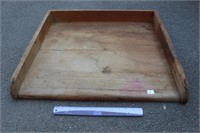 GREAT ANTIQUE BREAD/PASTRY BOARD 26X25"