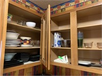 CONTENTS OF CABINET LOT OF KITCHEN