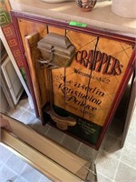 LARGE 3 DIMENSIONAL SIGN "CRAPPERS"