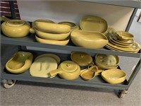 30 pc. Lot MCM Russell Wright Yellow Pottery