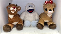 Build-A-Bear Rudolph, Bumble, and Clarice