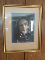 Vintage framed photograph of woman