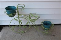 ADORABLE TRICYCLE PLANT STAND 30X23"