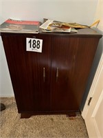 Mid Century Cabinet with Books (R1)