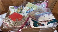 Box of vintage handkerchiefs