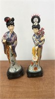 Two oriental figurines