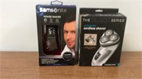 Two cordless shavers in box