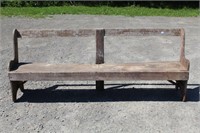 NEAT VINTAGE WOODEN BENCH 79.5X15X31"