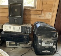 selection of stereo equipment