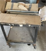 rolling cart w/ case of drawer pull glides
