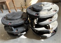 selection of rolling trash can bases