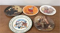 Five collector plates