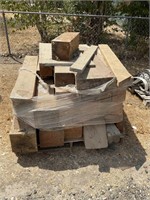 pallet of large posts